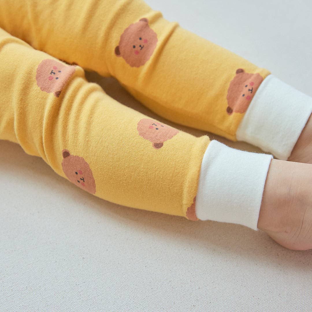 Grosmimi - BabyRabbit Teddy Bear Long Sleeve Set: Yellow Grosmimi
