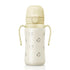 Grosmimi Stainless Steel Straw Cup with Flip Top - 10oz (300ml): Bear_Butter Grosmimi