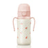 Grosmimi Stainless Steel Straw Cup with Flip Top - 10oz (300ml): Cherry_Peach Grosmimi