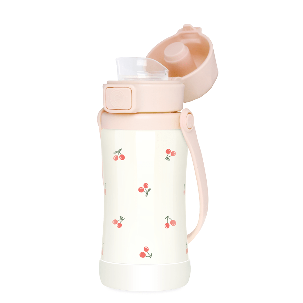 Grosmimi Stainless Steel Tumbler - 10oz (300ml): Cherry Peach Grosmimi