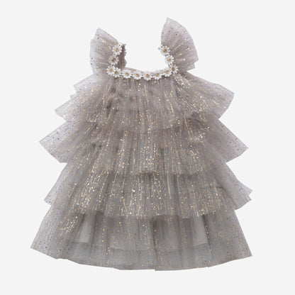 Harper Layered Dress - White Petite Hailey