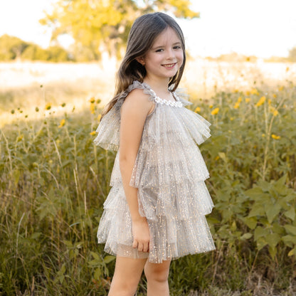 Harper Layered Dress - White Petite Hailey