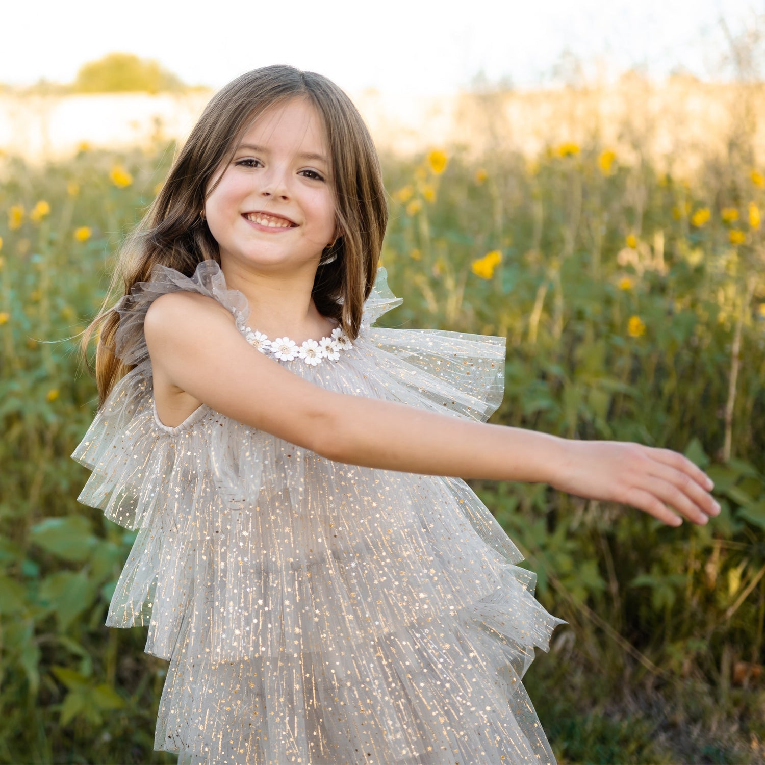 Harper Layered Dress - White Petite Hailey