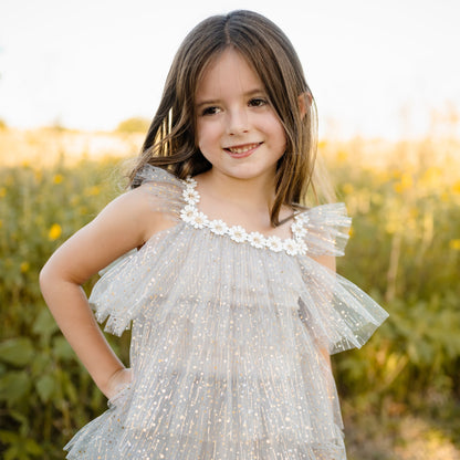 Harper Layered Dress - White Petite Hailey