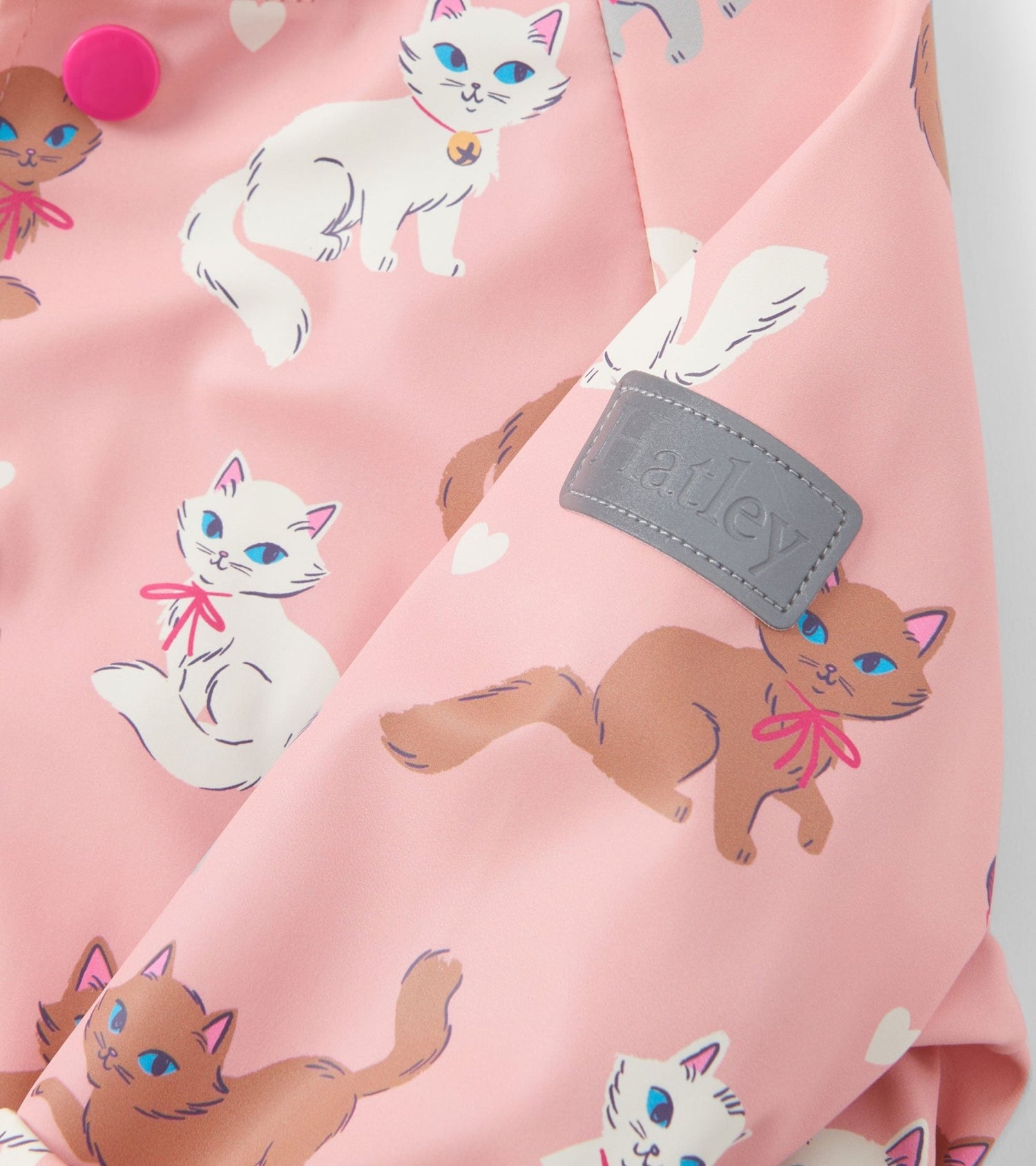 Hatley Baby &amp; Toddler Snap up Raincoat Little Kitties Hatley