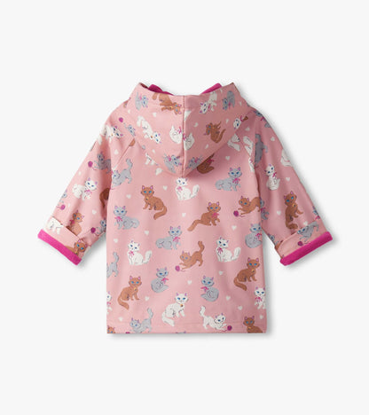 Hatley Baby &amp; Toddler Snap up Raincoat Little Kitties Hatley