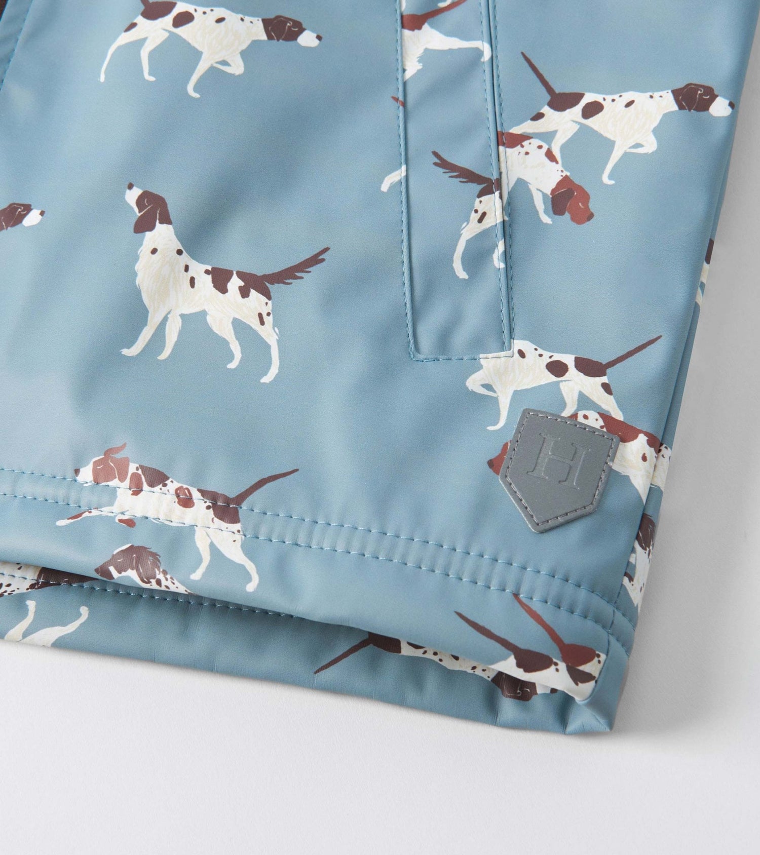 Hatley Sherpa Lined Zip - Up Rain Jacket Hunting Dogs Hatley