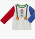 Hot Biscuits Suspender - Style Long Sleeve T-Shirt MIKI HOUSE