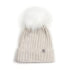Huttelihut OffWhite Hat Knit W. Alpaca Pompom Huttelihut