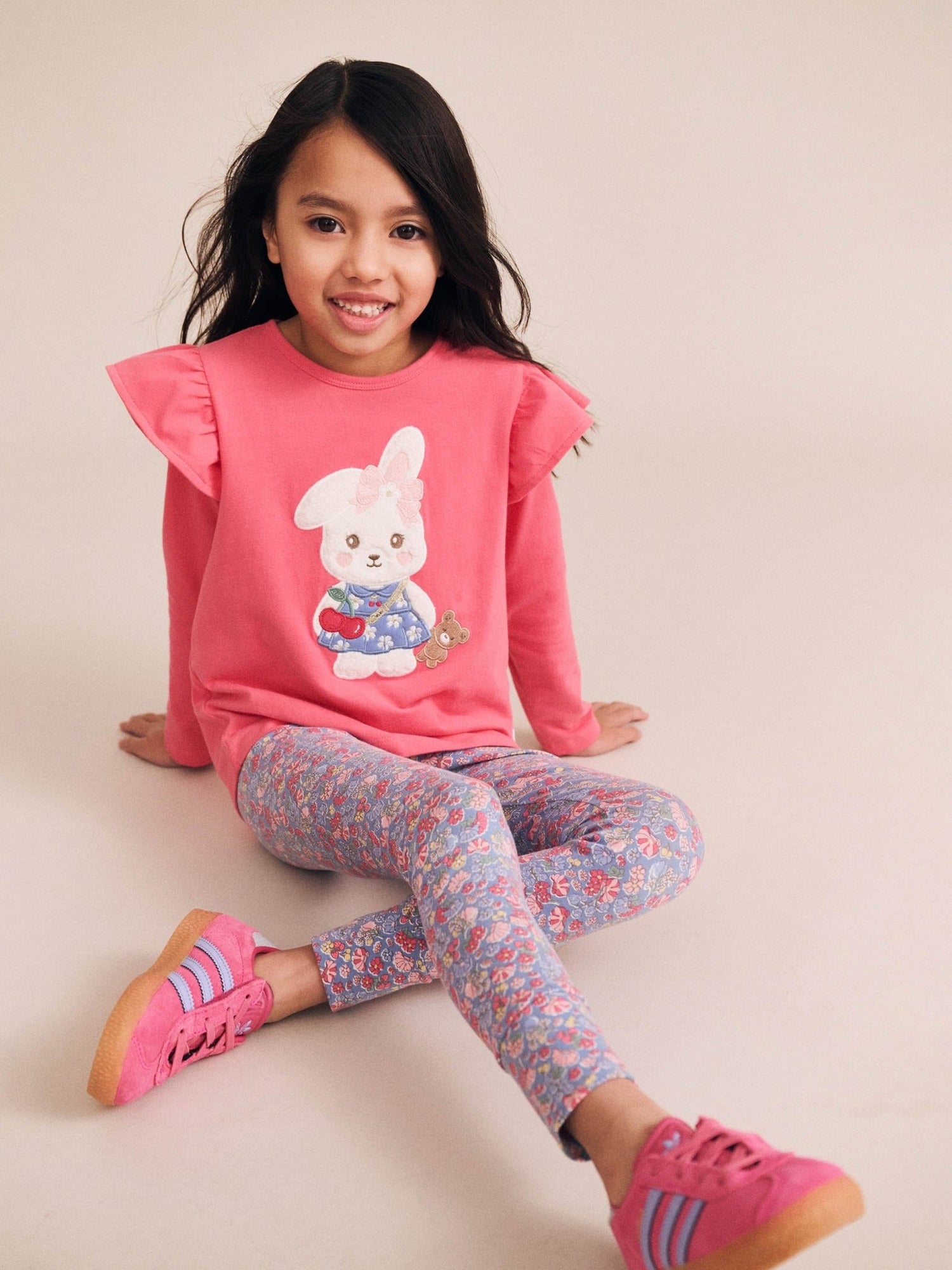 Huxbaby Flower Field Bunny Frill Top Huxbaby