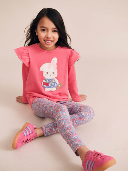Huxbaby Flower Field Bunny Frill Top Huxbaby