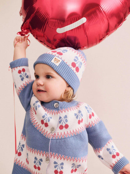 Huxbaby Folk Cherry Bow Cardi Huxbaby