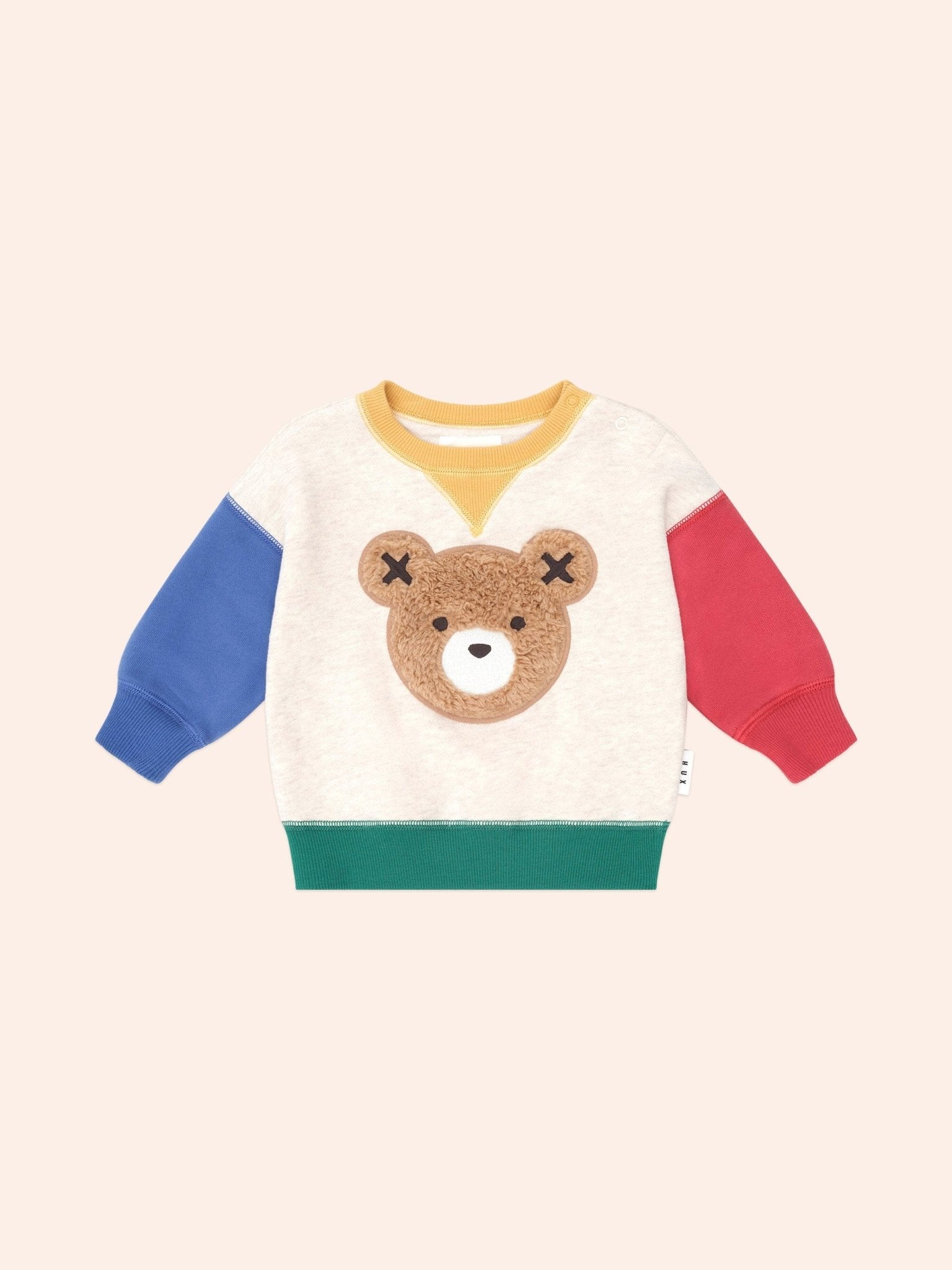 Huxbaby Furry Huxbear Colour Block Sweatshirt Huxbaby
