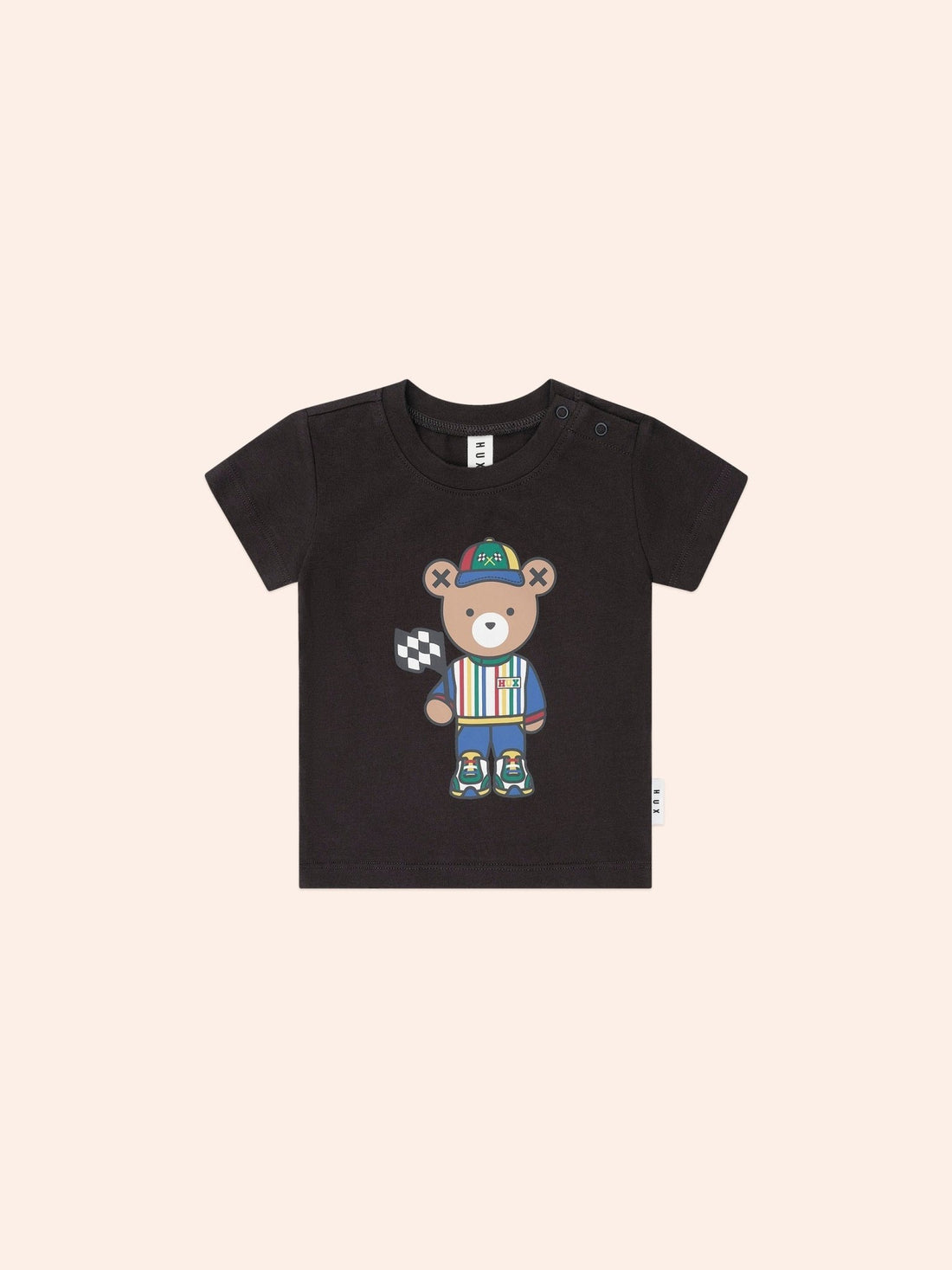 Huxbaby Motosport Hux Black Tee Huxbaby