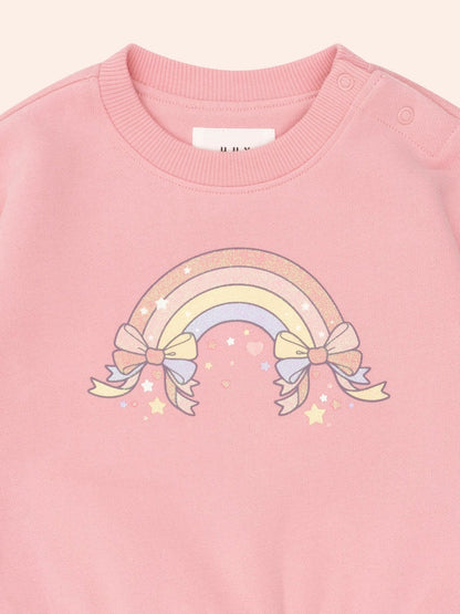 Huxbaby Whimsical Rainbow Sweatshirt Huxbaby