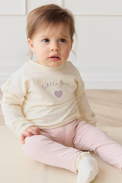 Jamie Kay Organic Cotton Everyday Legging - Petite Heart Old Rose Jamie Kay