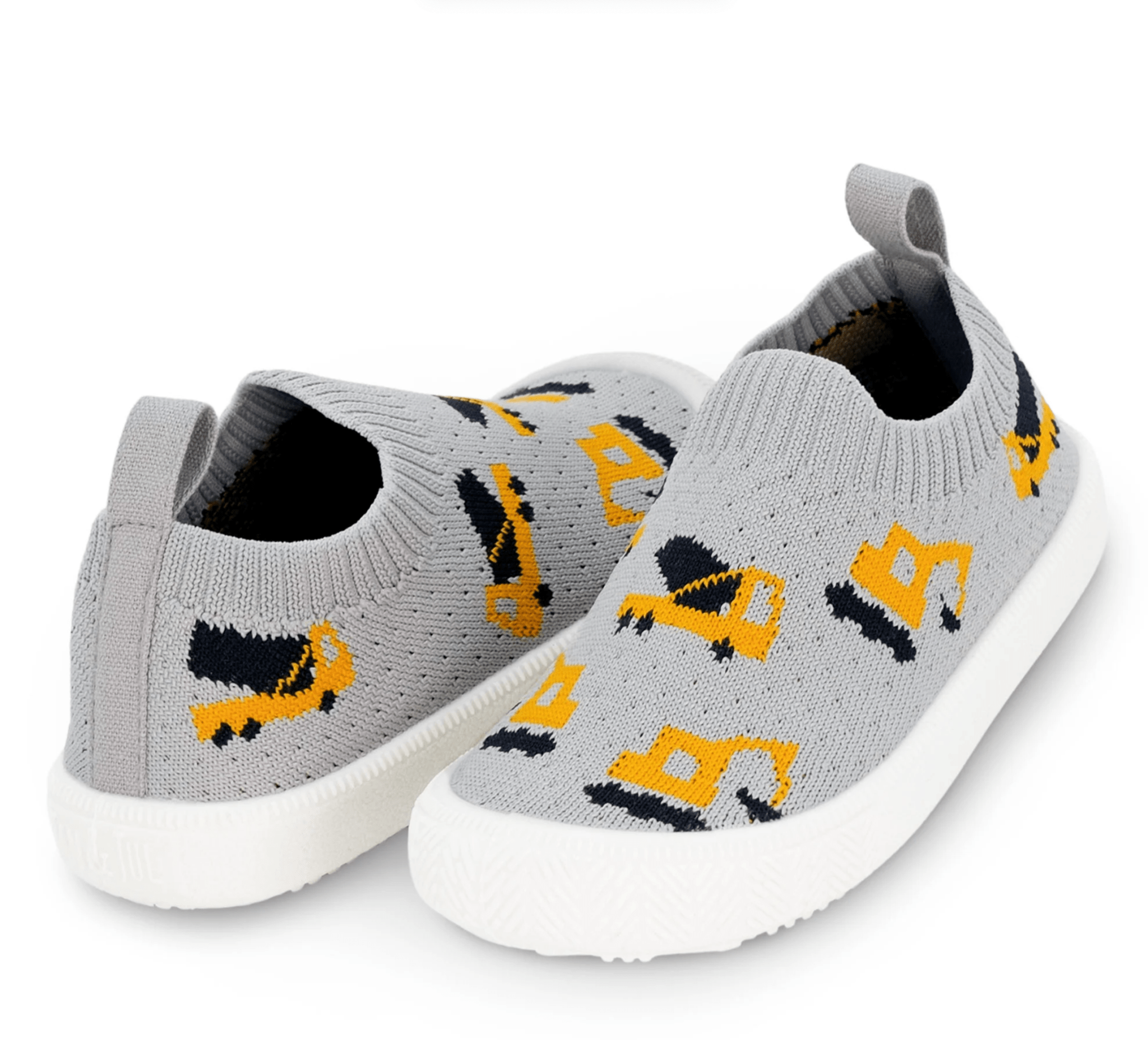 Jan &amp; Jul Kids Graphic Slip On Shoes | Grey Construction Jan &amp; Jul