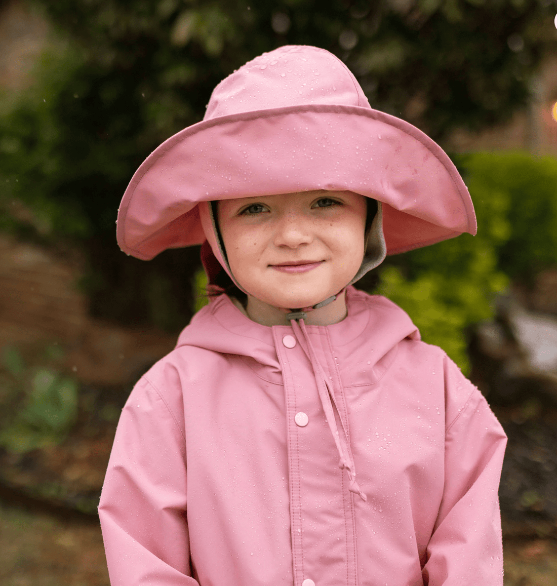 Jan &amp; Jul Kids Waterproof Rain Hats | Dusty Pink Jan &amp; Jul