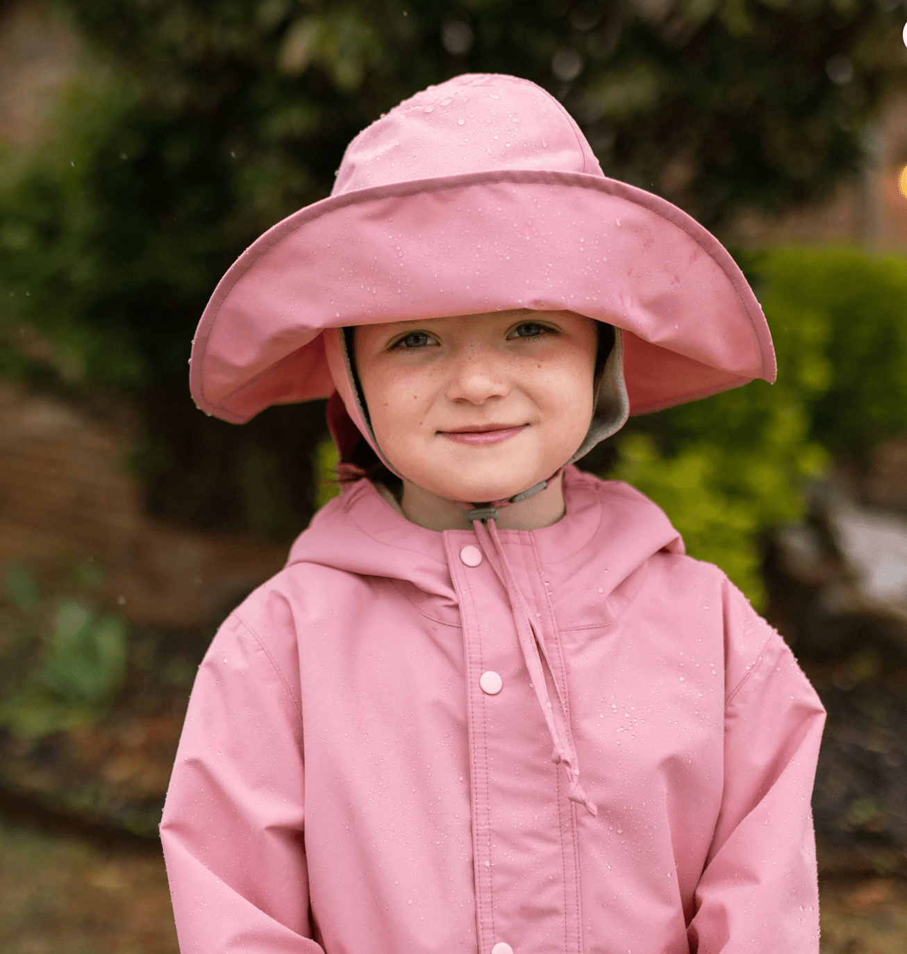 Jan &amp; Jul Kids Waterproof Rain Hats | Dusty Pink Jan &amp; Jul