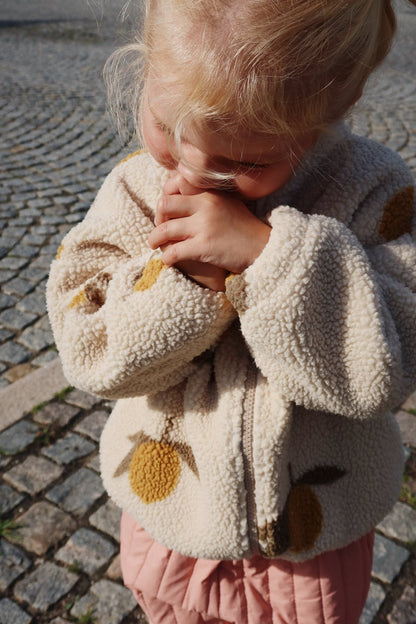 Konges Sløjd JODY TEDDY JACKET GRS - MON GRAND CITRON Konges Sløjd
