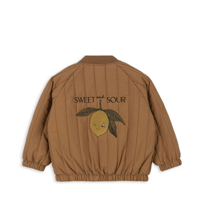 Konges Sløjd JUNO BOMBER JACKET - TOBBACO BROWN Konges Sløjd