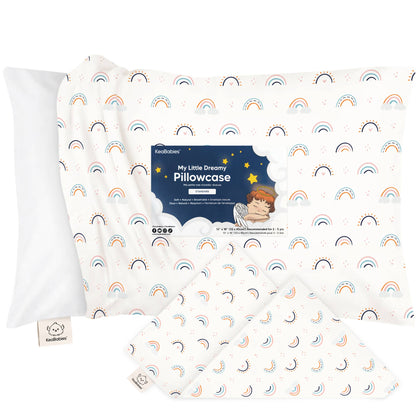 KeaBabies - KeaBabies Printed Toddler Pillowcase 13X18" (Jolly Rainbow) KeaBabies