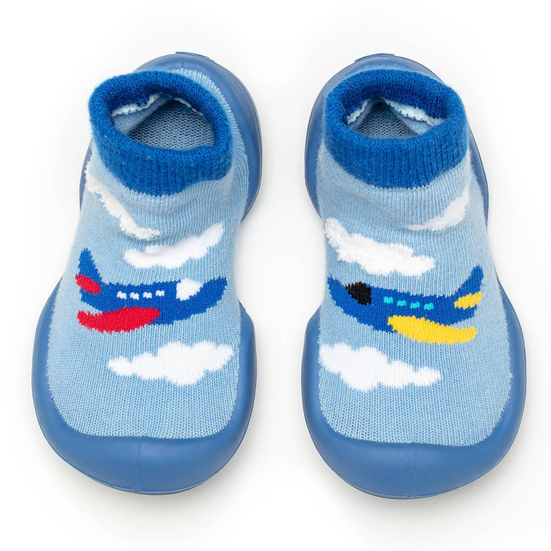 Komuello - Komuello first walker baby sock shoes - Aeroplanes Komuello
