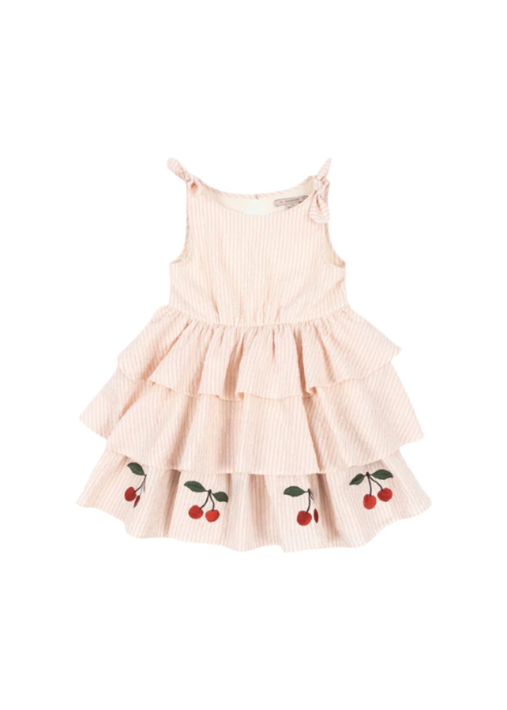 Konges Sloejd Ellie Dress in Cherry Seersucker Konges Sløjd