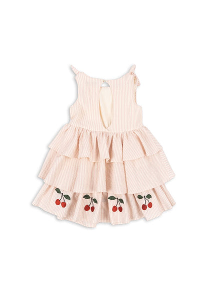 Konges Sloejd Ellie Dress in Cherry Seersucker Konges Sløjd