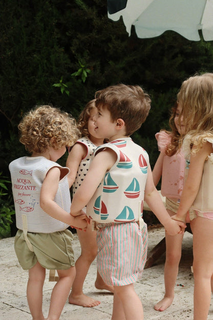 Konges Sløjd ELLIS SWIM VEST - stripe bluie Konges Sløjd