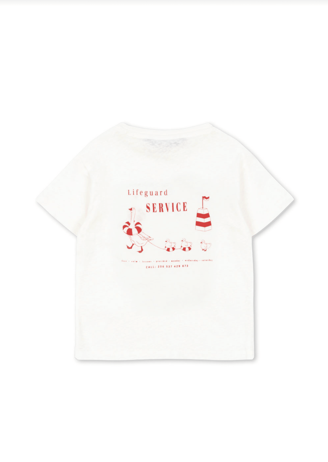 Konges Sløjd Era Mommy Tee OCS - Off White Lifeguard Service