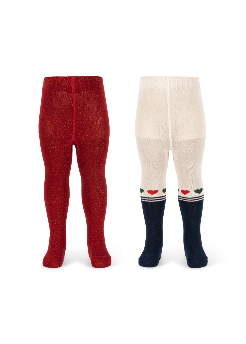 Konges Sløjd 2 PACK LUREX TIGHTS - heart mix Konges Sløjd New Collection