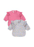 Konges Sløjd 2 - Pack Sleeved Bibs – Fleur Rosier & Chateau Rose Konges Sløjd