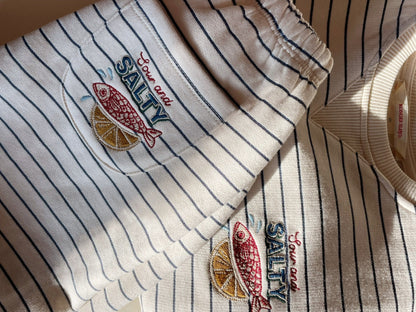 Konges Sløjd Amio Sweatshirt – Captains Blue/Antique White | Kids Organic Cotton Sweatshirt Konges Sløjd New Collection