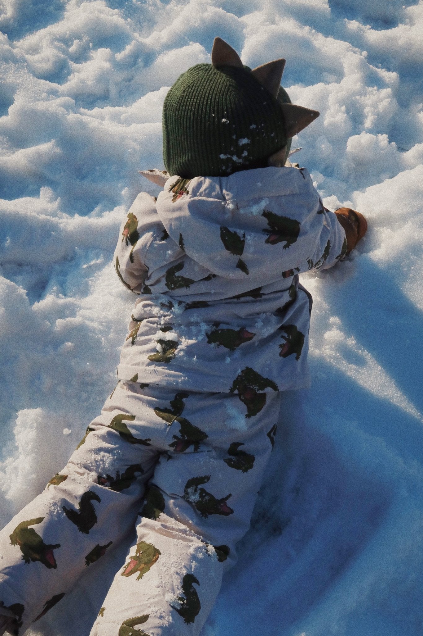 Konges Sløjd ANIMAL BALACLAVA - Green DIno Konges Sløjd