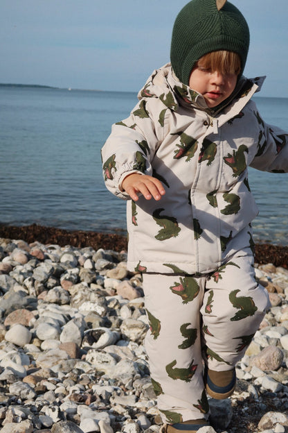 Konges Sløjd ANIMAL BALACLAVA - Green DIno Konges Sløjd