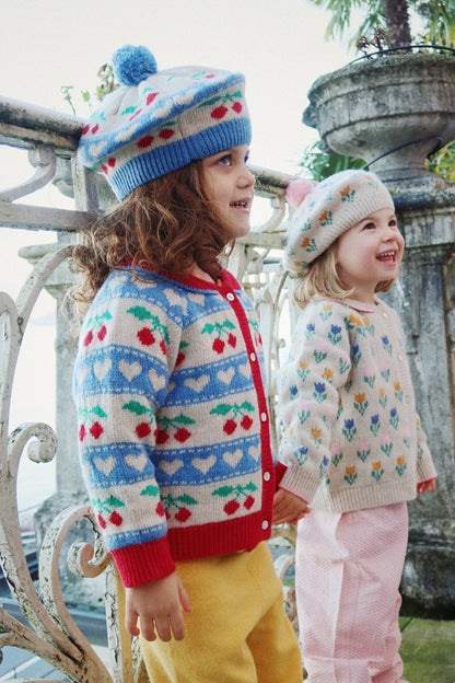 Konges Sløjd BELOU KNIT CARDIGAN - CHERRY STRIPE Konges Sløjd