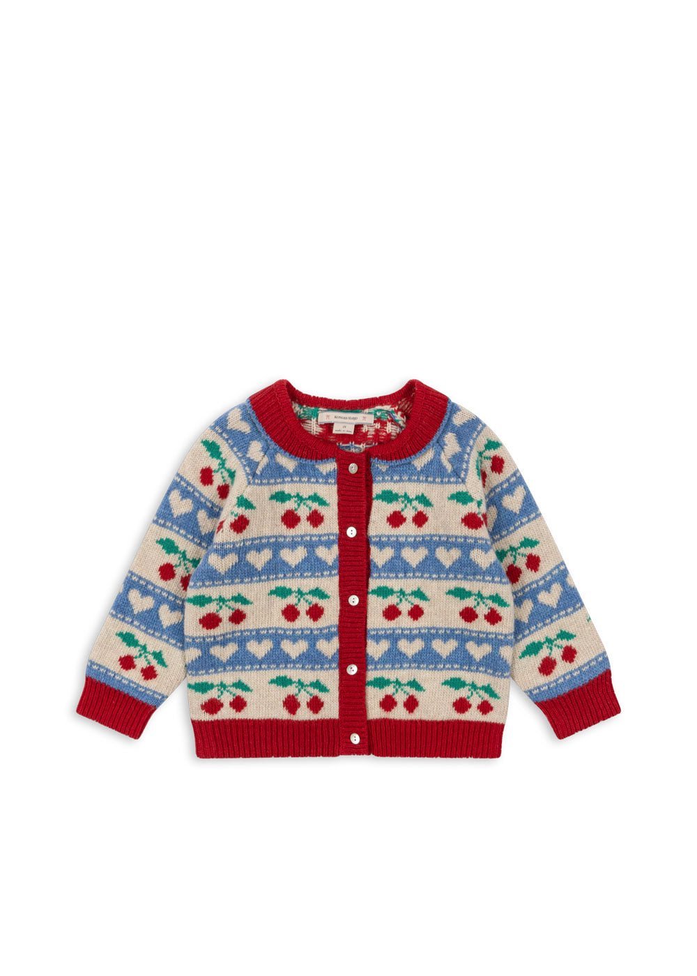 Konges Sløjd BELOU KNIT CARDIGAN - CHERRY STRIPE Konges Sløjd