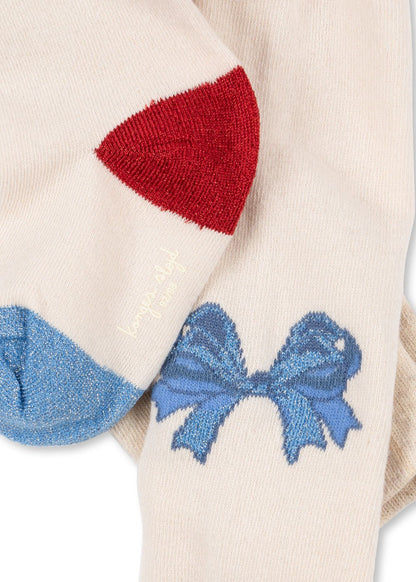 Konges Sløjd BOW JAQUARD TIGHTS - BOW MIX Konges Sløjd