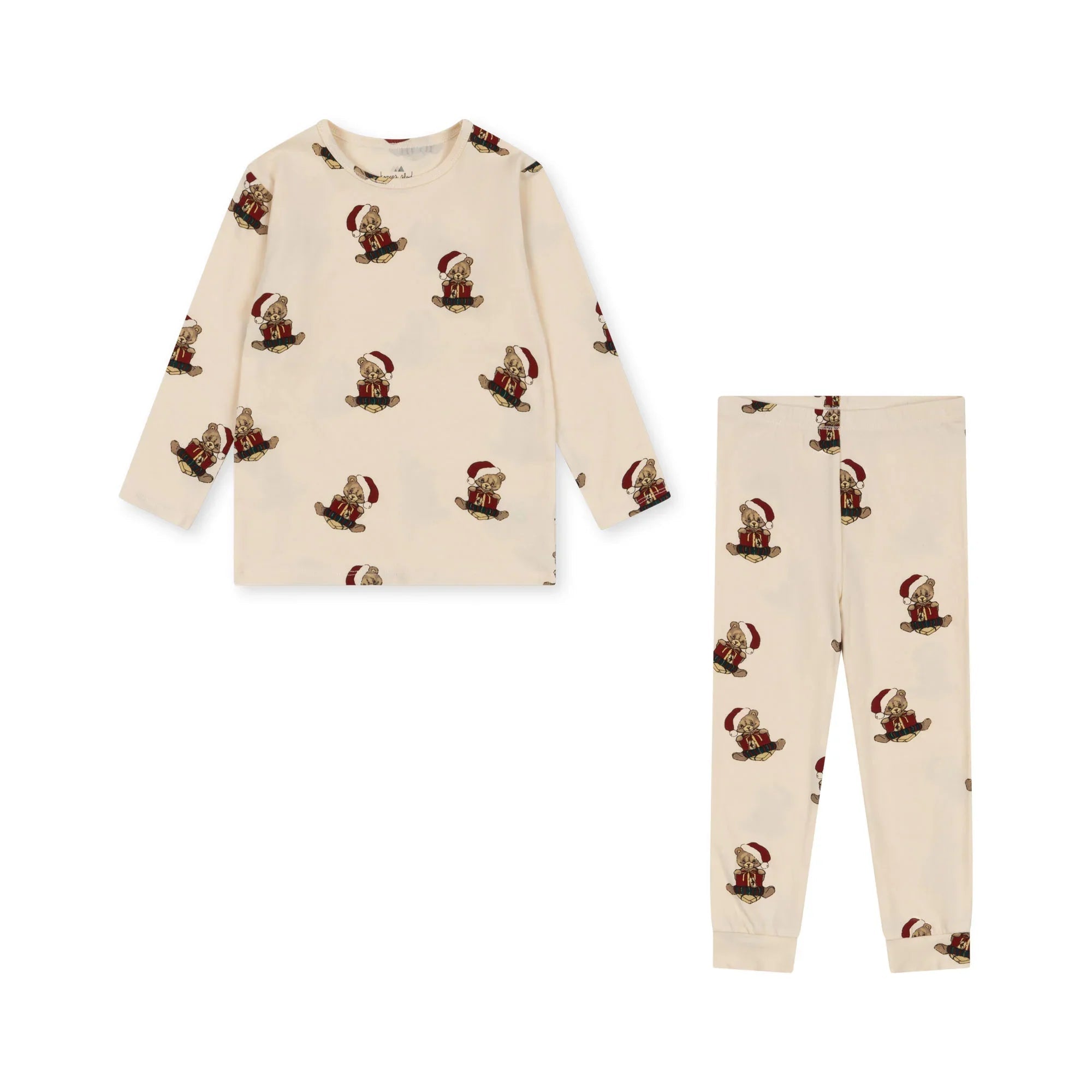 Konges Sløjd Christmas Teddy Basic Blouse/Pants Set Konges Sløjd