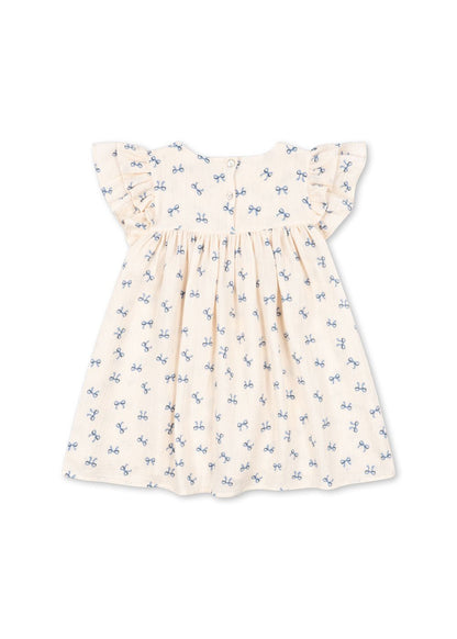 Konges Sløjd COCO DRESS GOTS - bow bleu Konges Sløjd