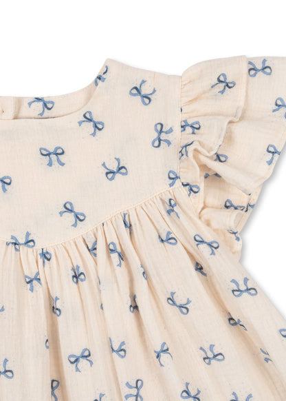 Konges Sløjd COCO DRESS GOTS - bow bleu Konges Sløjd