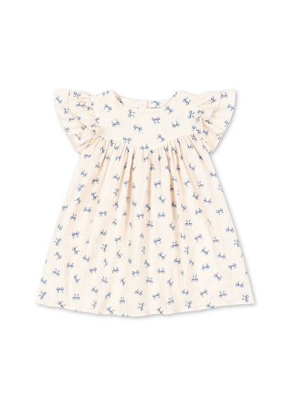 Konges Sløjd COCO DRESS GOTS - bow bleu Konges Sløjd