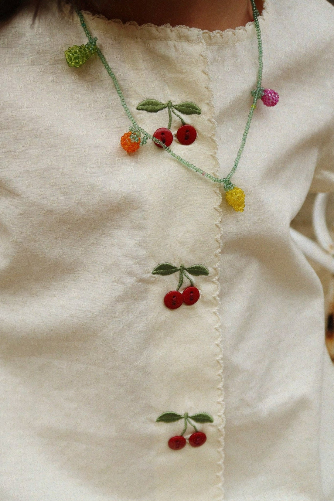 Konges Sløjd EVIA CHERRY DRESS - cloud cream Konges Sløjd New Collection