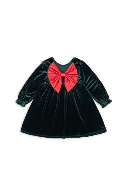 Konges Sløjd GIA BOW DRESS - pine grove Konges Sløjd New Collection