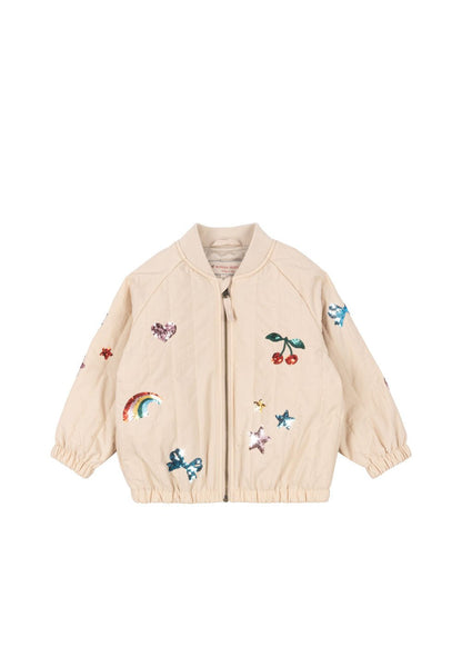 Konges Sløjd JUNO SEQUIN BOMBER JACKET - smoke gray Konges Sløjd New Collection