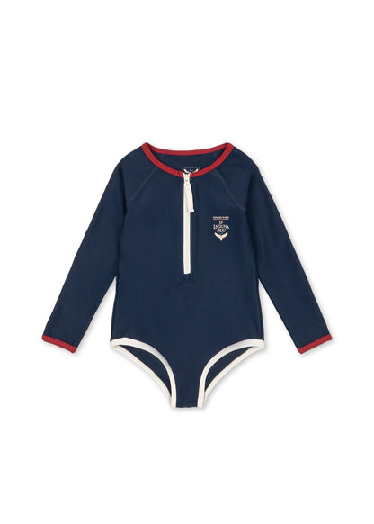Konges Sløjd LAGUNA LONG SLEEVE SWIMSUIT - estate blue