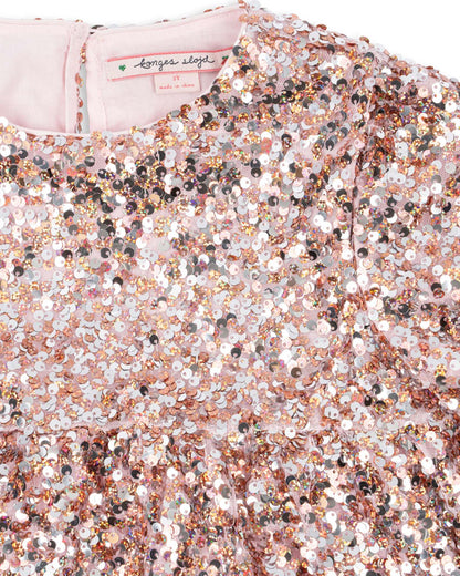 Konges Sløjd Lila Sequina Dress GREY/ROSA konges sløjd