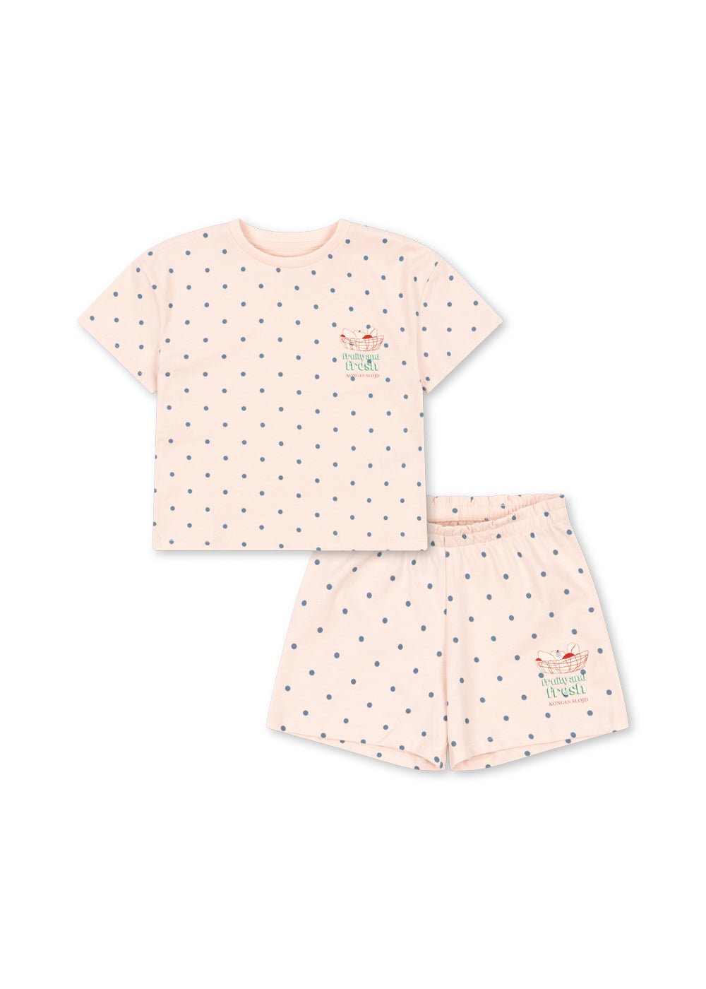 Konges Sløjd LIN TEE SET - rosewater dot