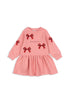Konges Sløjd LOU BOW SWEAT DRESS - strawberry ice Konges Sløjd New Collection